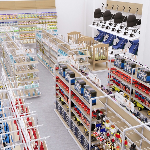 母婴店货架