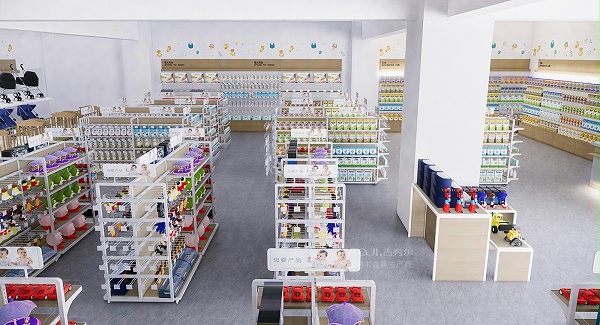 孕婴店货架