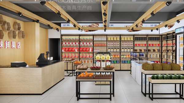 特产零食店货架