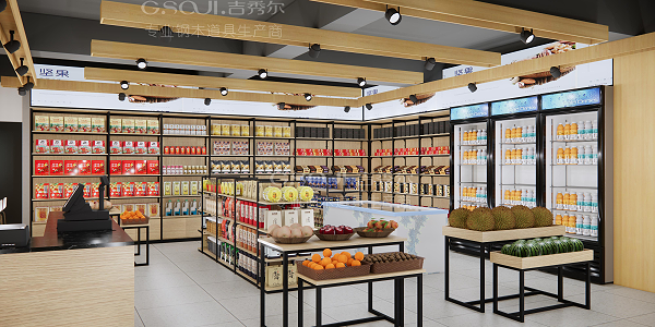 特产零食店货架