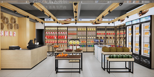 特产零食店货架
